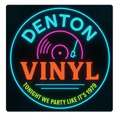 Denton Vinyl neon logo